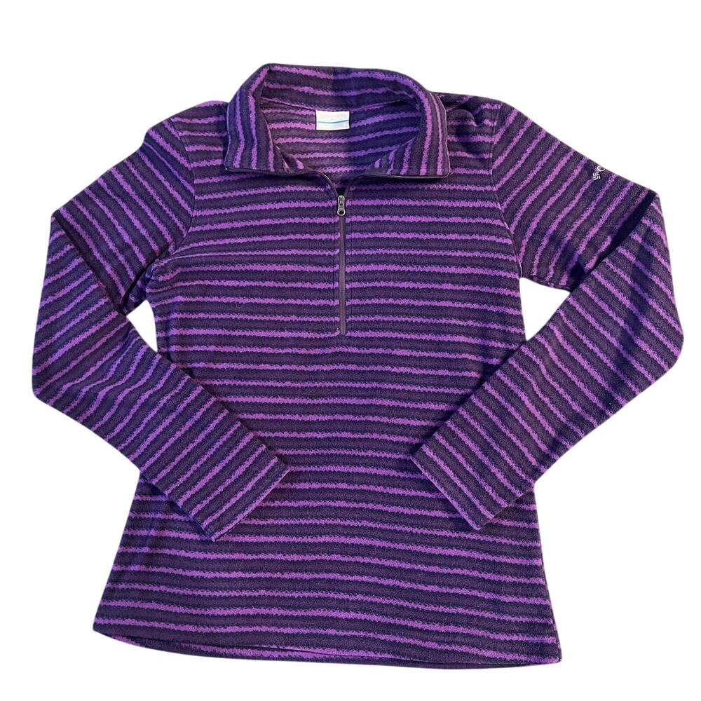purple zip fleece